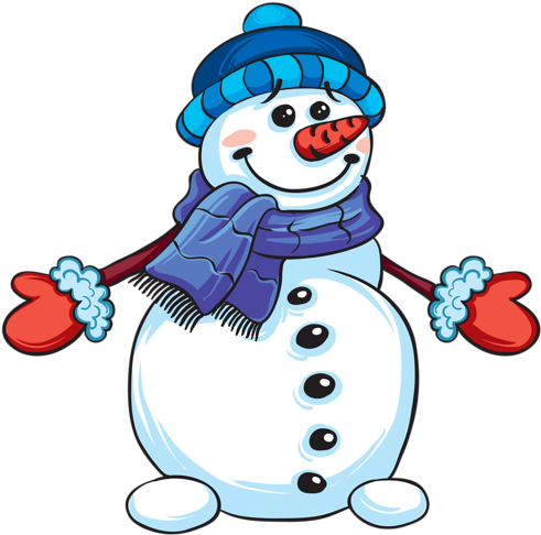 Shutterstock 215961974 - Snowman Christmas Clipart (500x491)