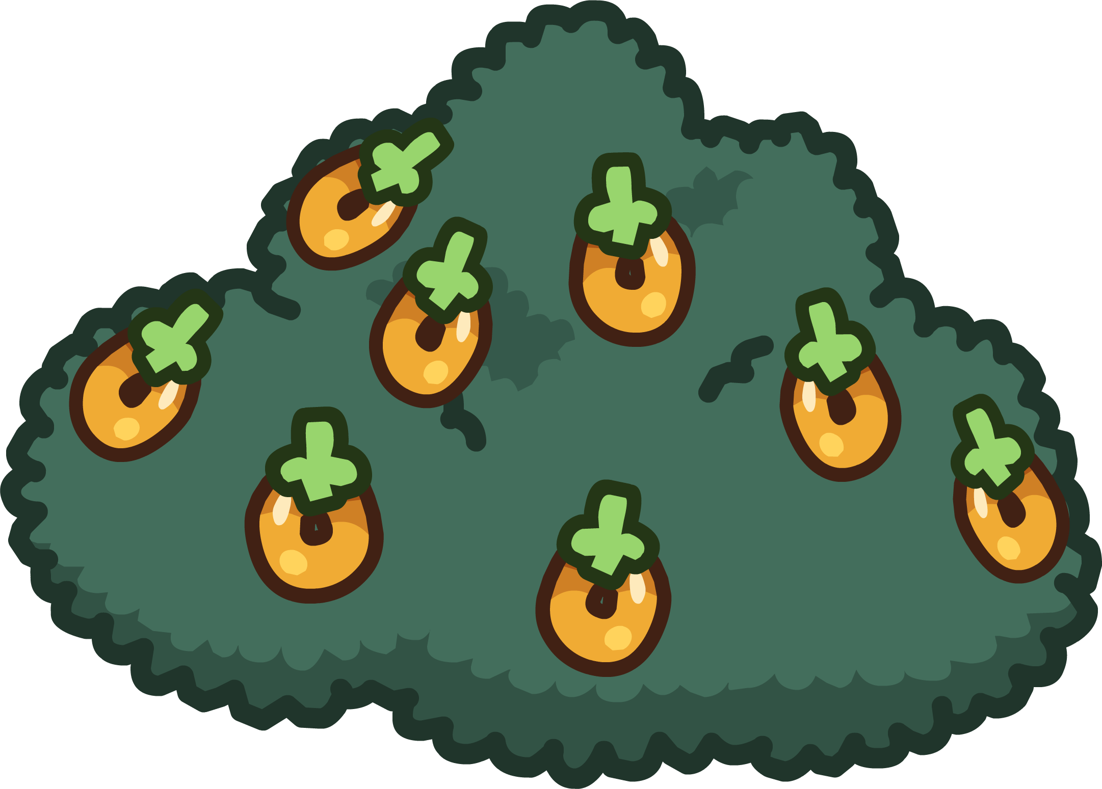 Bush Clipart File - Icon (2162x1549)