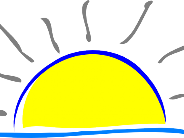 Sunset Clipart Cute - Sunset Clip Art (640x480)