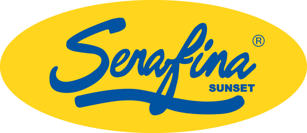 Sunset Clipart Western Sunset - Serafina Beach Hotel Logo (1000x435)