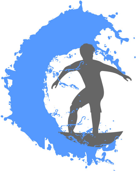 Hammock Clipart Sunset - Surfing (820x820)