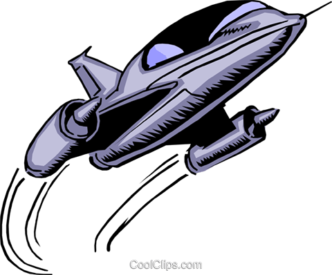 Cartoon Raumschiff Vektor Clipart Bild - Cartoon Spaceship (480x398)