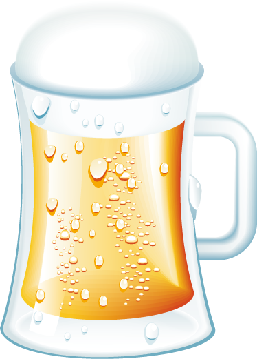 Pint Of Beer Wall Sticker - Vinilos Decorativos De Cervezas (374x521)