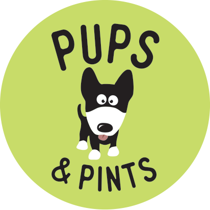 Pups And Pints Logo - Happy Dog (412x412)