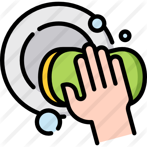 Clean Dishes Free Icon - Wash The Dishes Icon (512x512)