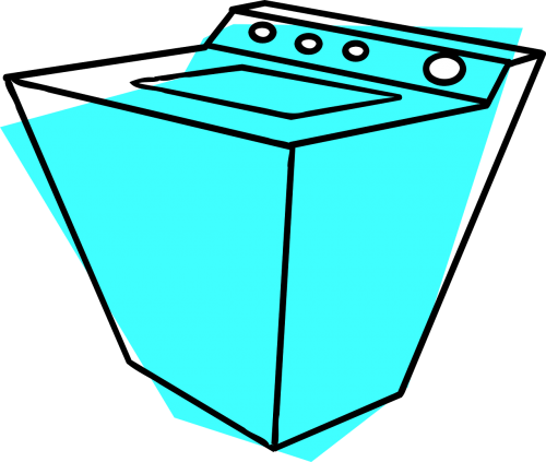 Washing Appliance, - Washing Machine Clip Art (500x423)