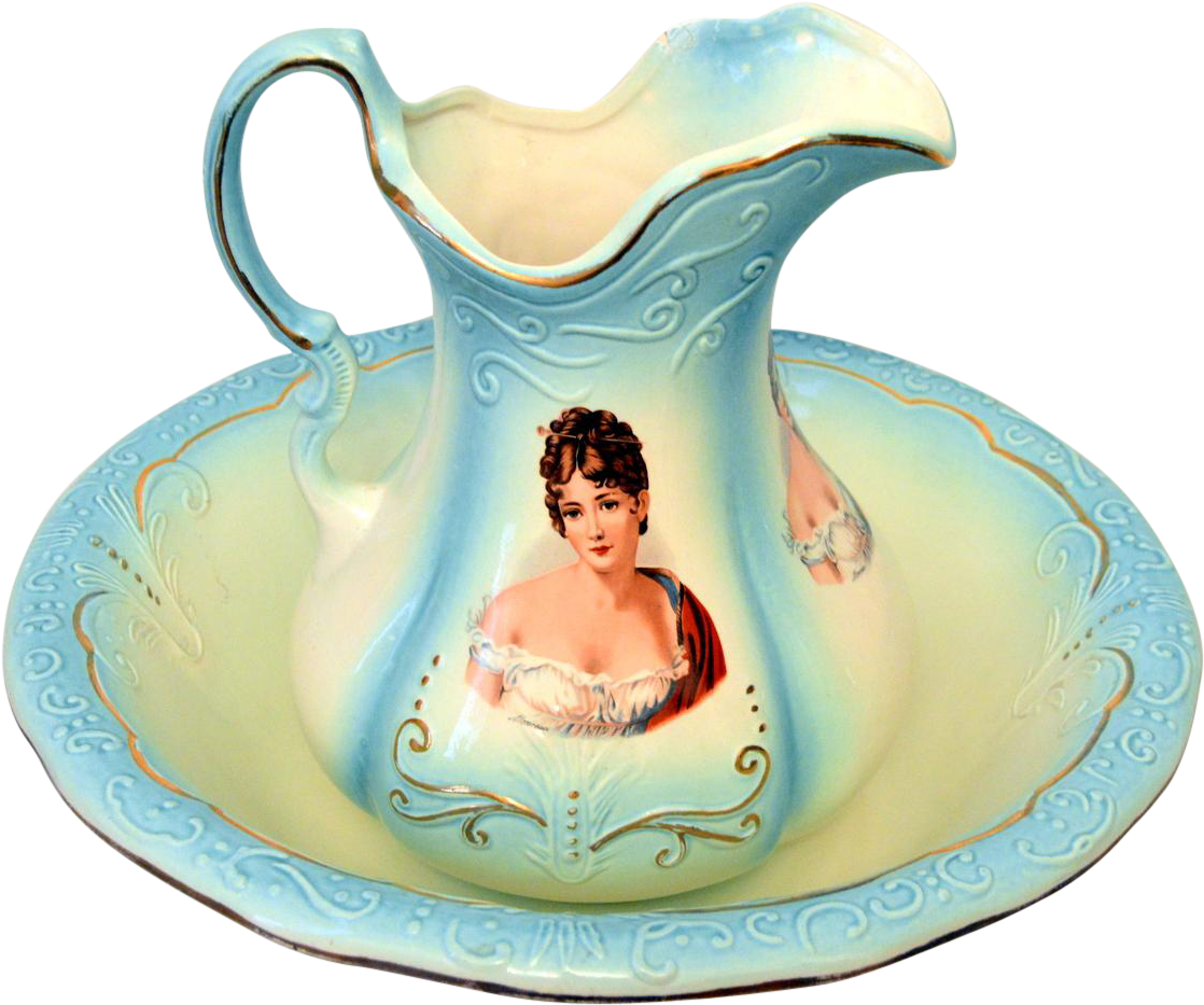 Wash Basin And Pitcher By R S Prussia - Vase (1117x1117)