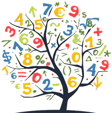 Chocolate Chip Cookies - Math Symbols Colorful (370x370)