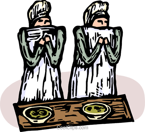 Nuns Praying Royalty Free Vector Clip Art Illustration - Nuns Praying Royalty Free Vector Clip Art Illustration (480x435)