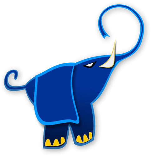 Elephant Vector Silhouette - ช้าง กราฟ ฟิ ค (484x500)