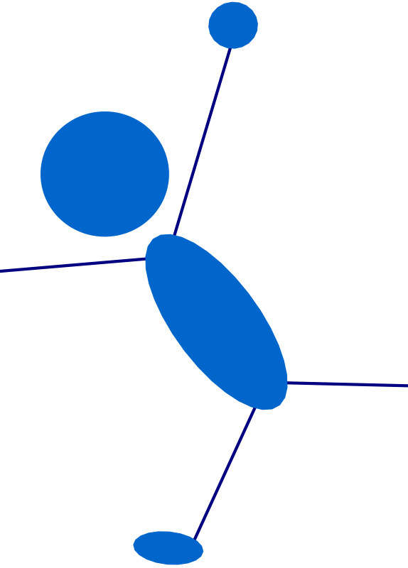 Free Blueman 104 - Stick Figure Lying Down (574x800)