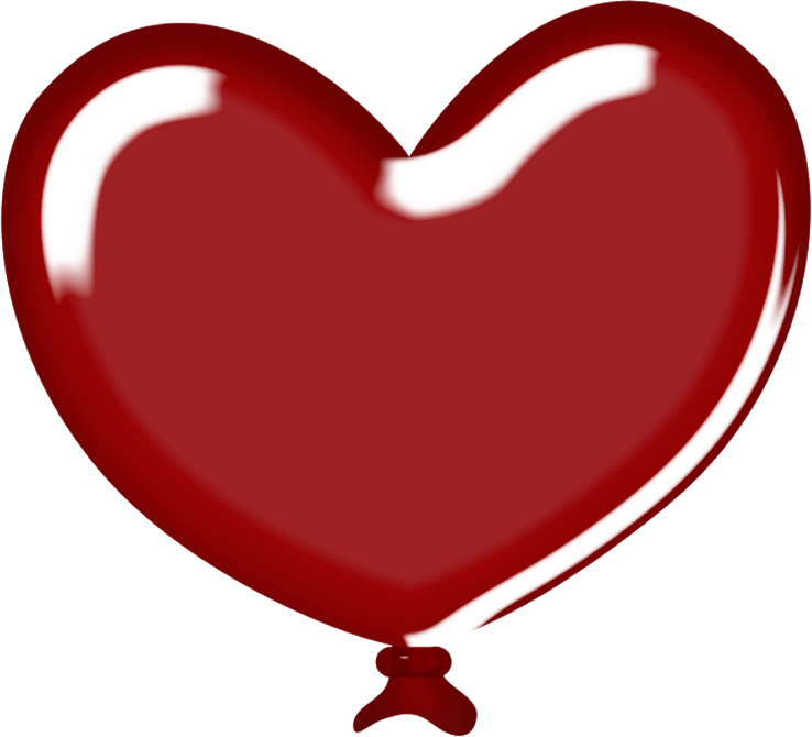 Jss Mouse Balloon Heart 2 Red - Clip Art (738x670)