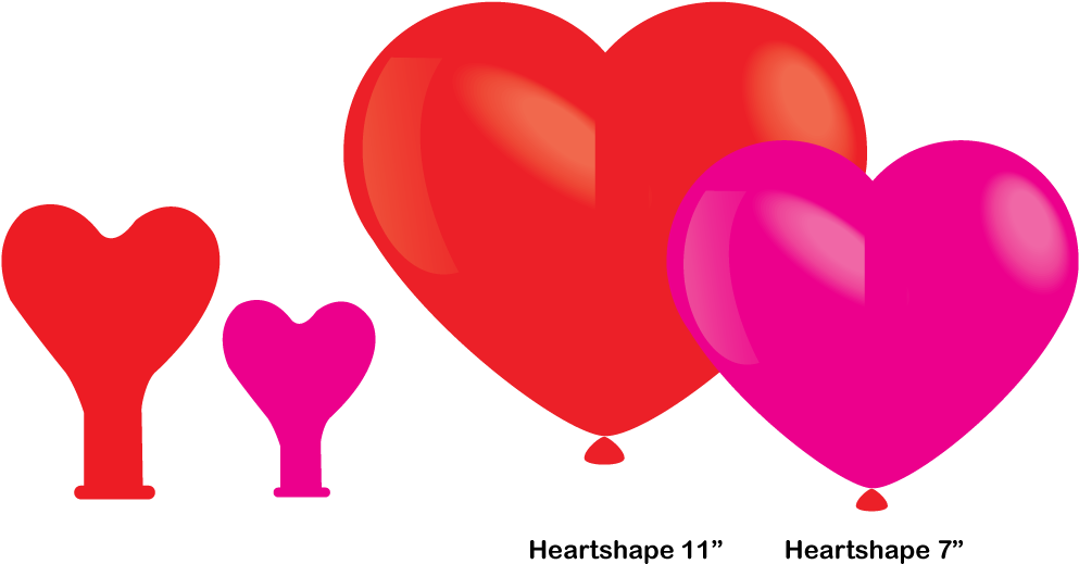Heart Balloon Shapes - Heart (1150x647)
