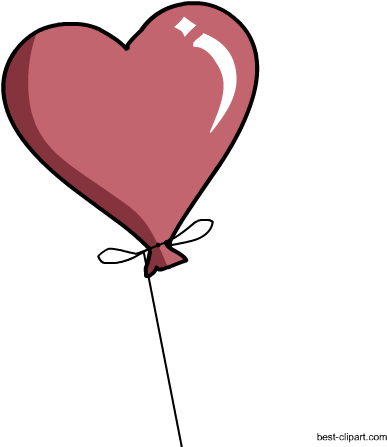 Heart Balloon, Free Clipart Image In Png Format - Clip Art (450x450)