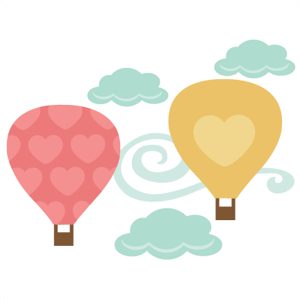 Jpg Heartshot Air Balloons Svg Cutting File For Scrapbooks - Cute Hot Air Balloon Clipart Png (432x432)