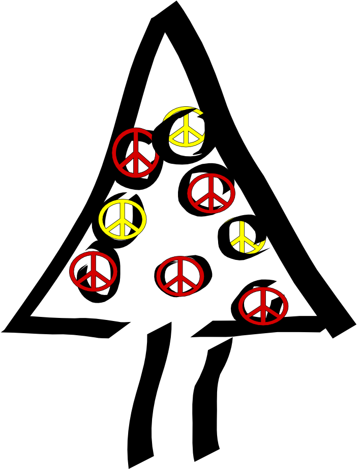 Christmas Peace Sign Clip Art - Clip Art (999x1299)