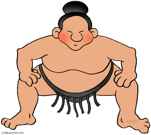 Milestone 20clipart - Sumo Wrestler Clipart Png (600x535)