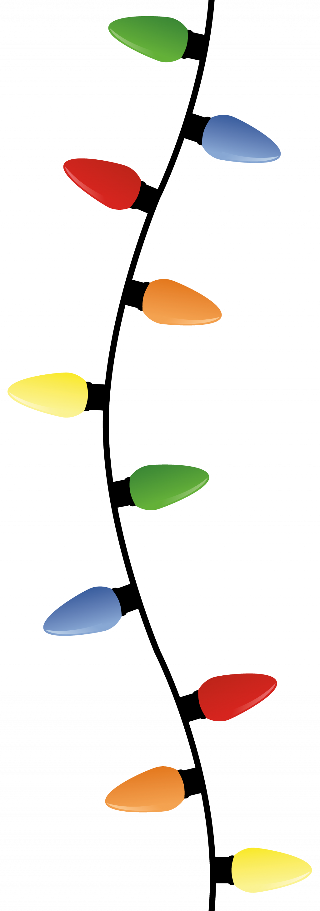 Clipart Resolution 1024 2915 Christmas Light Bulbs - Christmas Light Bulbs Hanging (1024x2915)