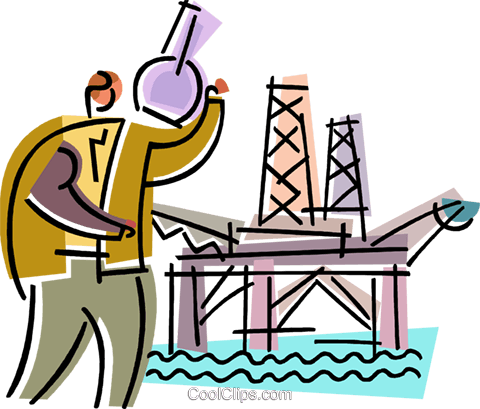 Offshore Drilling Platforms Royalty Free Vector Clip - Offshore Drilling Platforms Royalty Free Vector Clip (480x409)