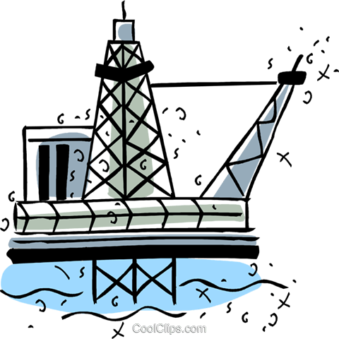 Offshore Drilling Platforms Royalty Free Vector Clip - Offshore Drilling Platforms Royalty Free Vector Clip (480x480)