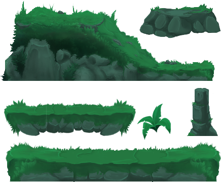 Pixel Art Desert Platformer Tileset - Game Platform Tiles Png (600x500)