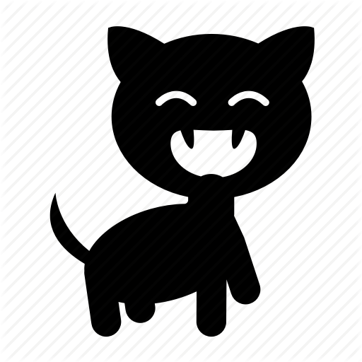 Png Kitten Icon Clipart Kitten Black Cat - Vector Graphics (512x512)