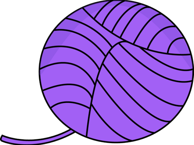 Kittens Clipart Yarn Clip Art - Ball Of Yarn Clip Art (640x480)