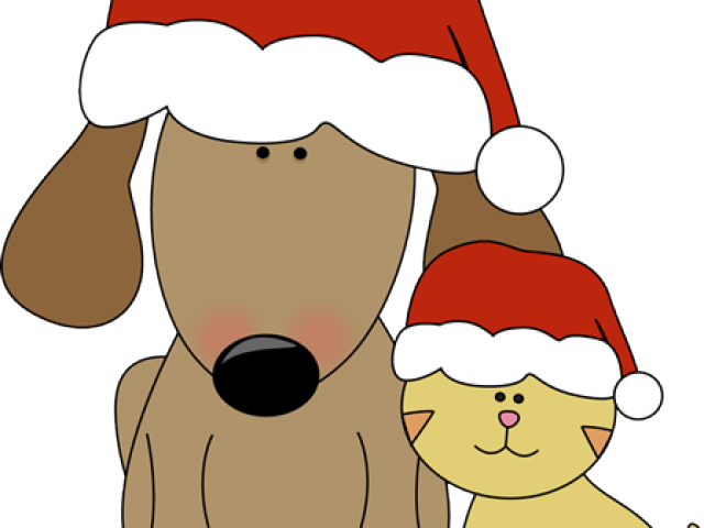 Kittens Clipart Christmas - Clipart Free Christmas Animals (640x480)