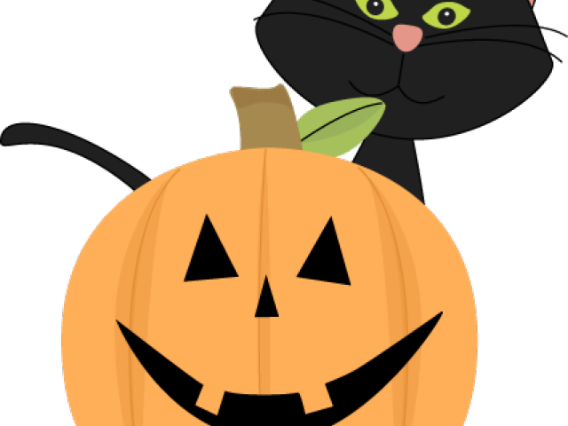 Kittens Clipart Halloween - Cute Halloween Cat Clipart (640x480)