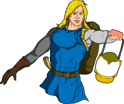 Middle Ages Art Drawing Knight Map - Male Medieval Adventurer (404x340)