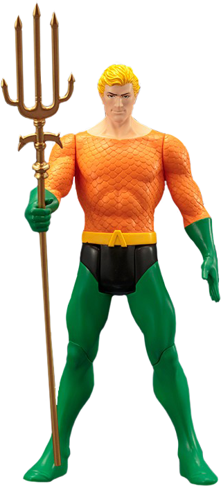 Banner Library Library Aquaman Transparent Classic - Dc Aquaman Classic Toy (319x701)