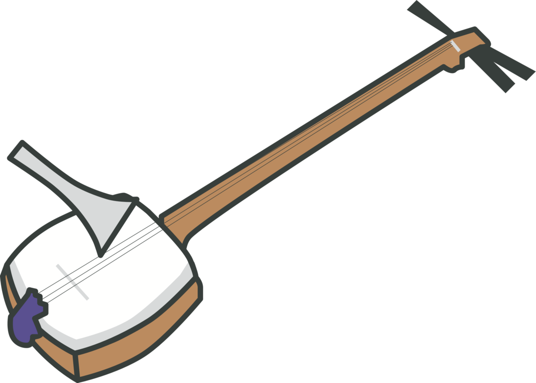 Plucked String Instrument Shamisen Traditional Japanese - Shamisen Clipart (1048x750)