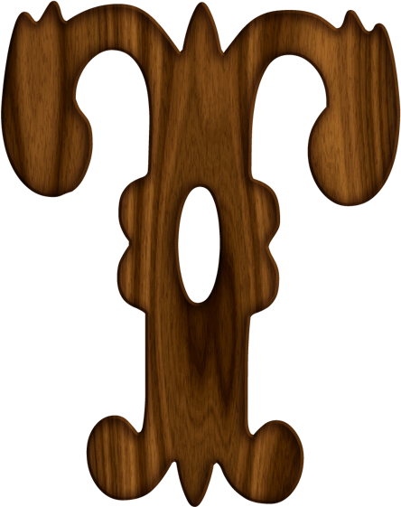 Terri ‿✿⁀○ Alphabet And Numbers, Wood Letters, - Letter (444x561)