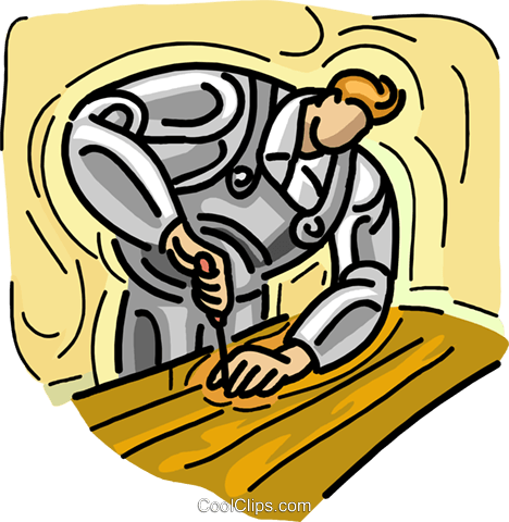 Woodworking Royalty Free Vector Clip Art Illustration - Woodworking Royalty Free Vector Clip Art Illustration (468x480)
