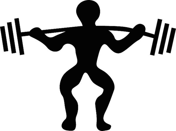Body Strength - Powerlifting Clipart (600x448)