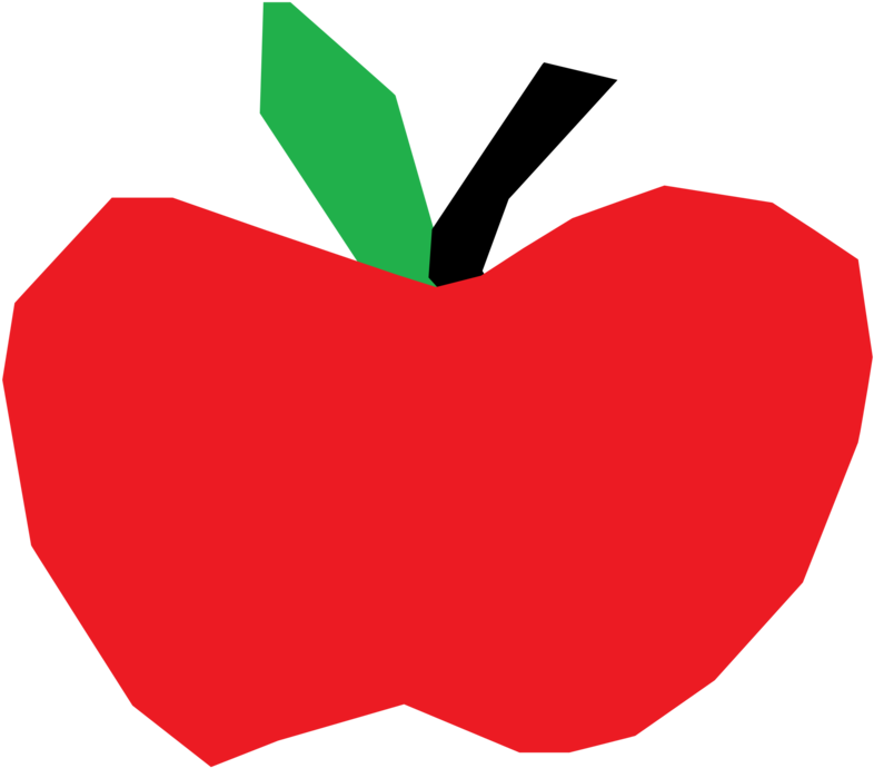 Apple Drawing Red Painting - Clip Art (878x750)