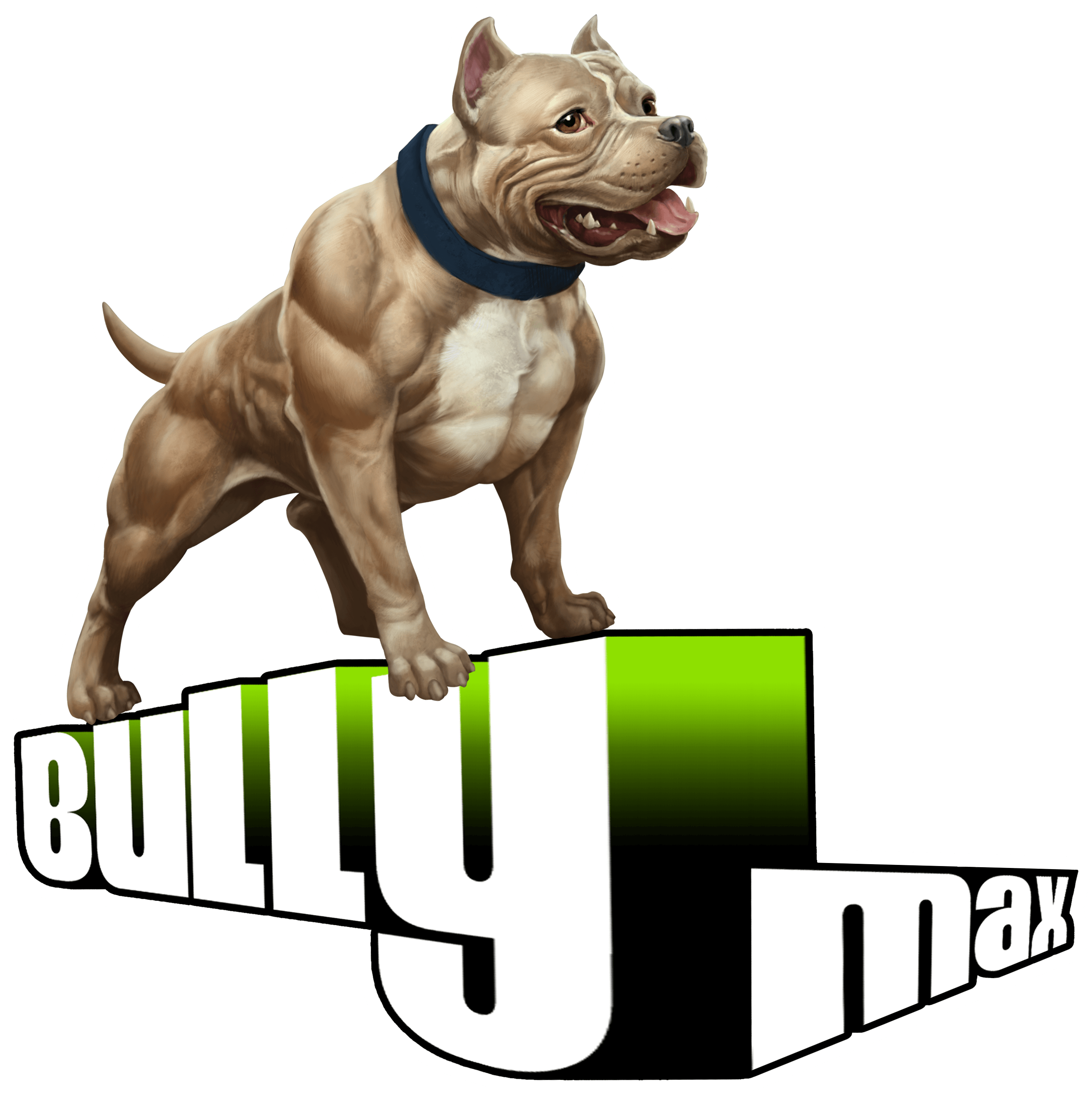 Dogs Vector American Bully Clipart Transparent Download - Bully Max Muscle Building Dog Chews (2969x2935)