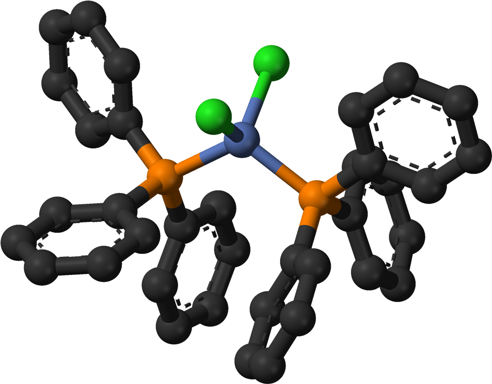 Dichlorobis Nickel(ii) 3d Balls - Dithiocyanatobis Triphenylphosphine Nickel Ii (1100x881)