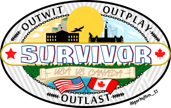 Usa Vs Canada Logo - Survivor (589x372)