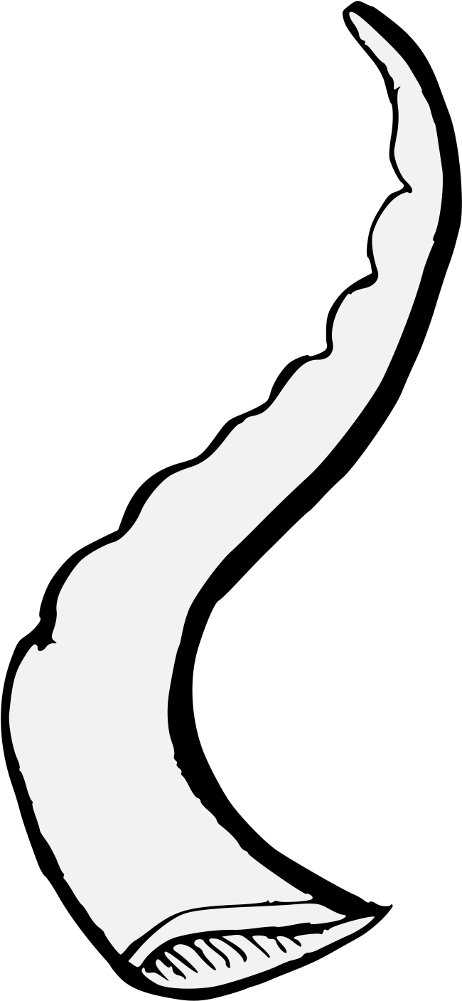 Svg Royalty Free Ram Horn Clipart - Line Art (693x1424)