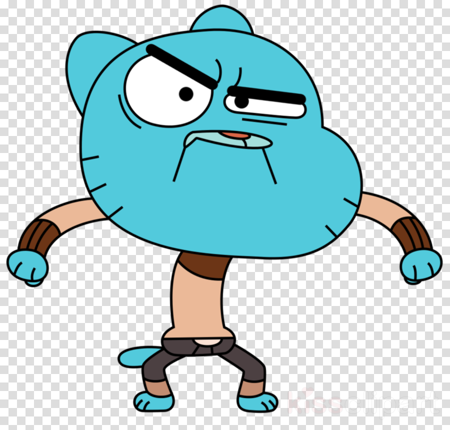 Gumball Vector Clipart Gumball Watterson Anais Watterson - Amazing World Of Gumball Scared (900x860)