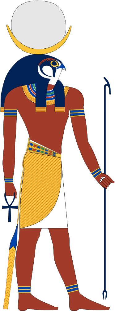 Falcon Clipart Svg - Ancient Egypt Amun (465x1023)