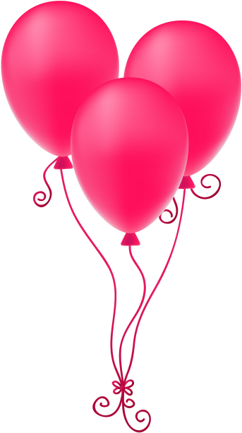 Pink Balloon Png - Pink Balloons Transparent Background (500x651)