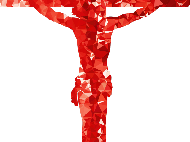 Cross Clipart Crucifix - Red Crucifix (640x480)