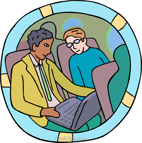 Man Working With A Notebook Computer Royalty Free Vector - Man Working With A Notebook Computer Royalty Free Vector (476x480)