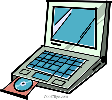 Notebook Computer Royalty Free Vector Clip Art Illustration - Laptop (480x428)