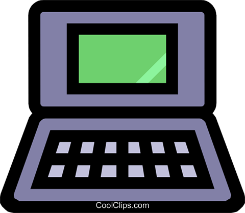 Symbol Of A Laptop Computer Royalty Free Vector Clip - Symbol Of A Laptop Computer Royalty Free Vector Clip (480x418)