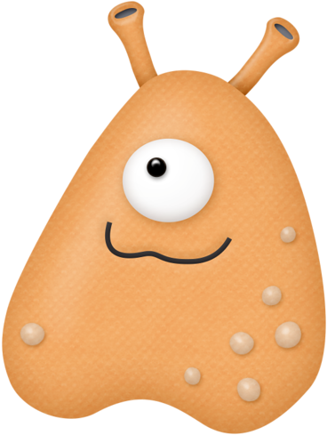 Monsters Inc, Little Monsters, Cute Monsters, Views - Grey Monster Clipart (381x500)