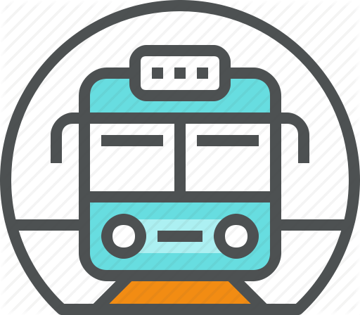 Subway Clipart Railway Station - Metro Station Icon Png (512x448)