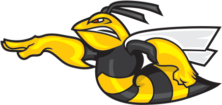 Hornet Clipart Tribal - Decoration Vinyl Sticker Bee Hornet Cartoon Decoration (600x600)